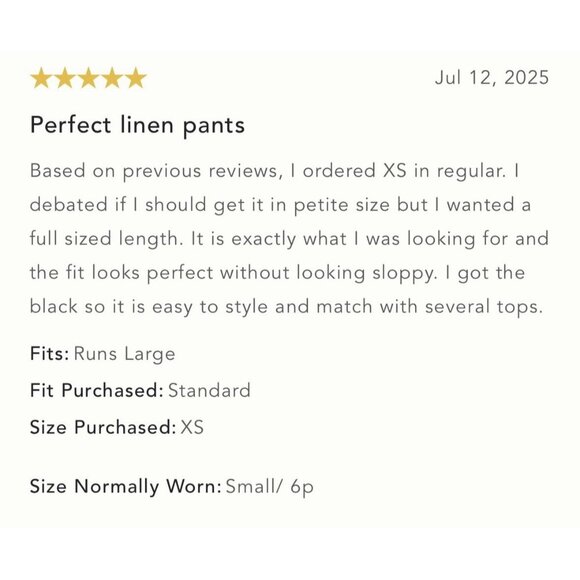 NWT Size XS - Anthropologie The Somerset Pull-On Pants (100% Linen) NWT US$ 118 - Picture 6 of 16